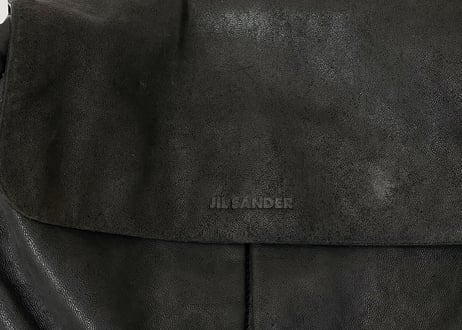 jilsander leather bag black