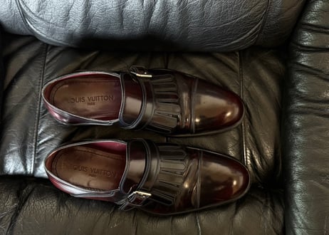 louis vuitton leather dress shose