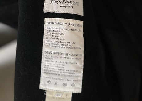 yves saint laurent rive gauche coat