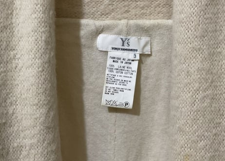ys shawl collar knit jacket