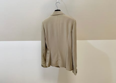 loewe silk×leather jacket