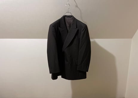 【setup special pick up】80-90s set up suit "brown stripe double"