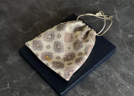 prada jacquard "巾着" bag dead stock