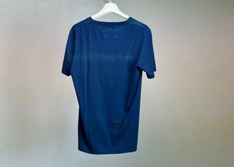 maison margiela fade navy blue tops