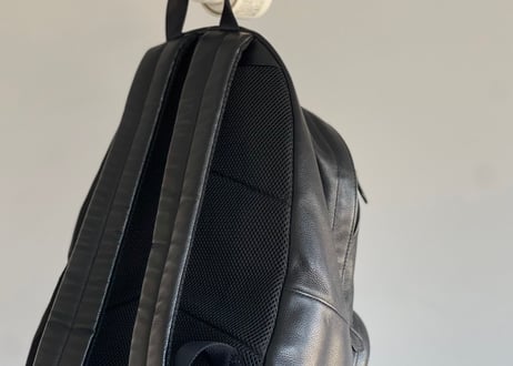 coach leather back pack