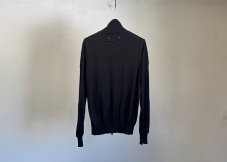 maison margiela "cashmere" drives knit black