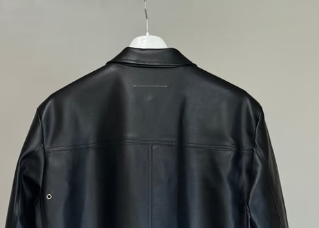 mm6 maison margiela 2022aw fake leather coat