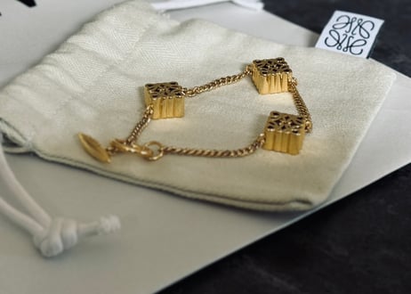 loewe anagram bracelet dead stock