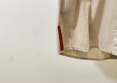 prada open collar shirt