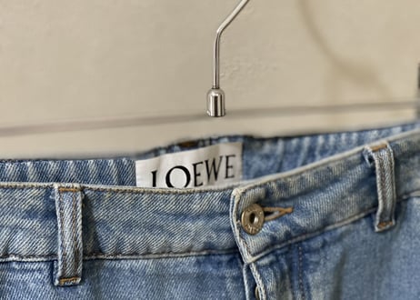 loewe 2020aw fisherman denim pants