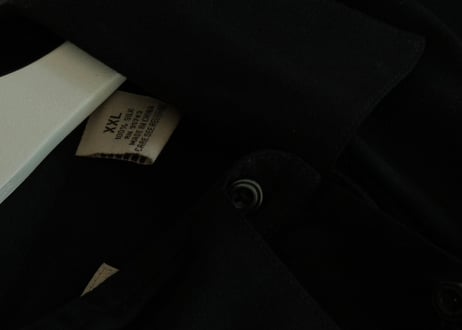 90s open collar silk shirt