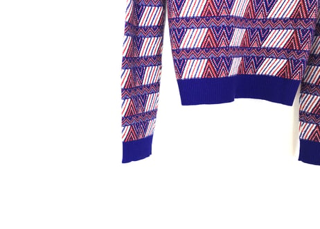 2018aw prada multi in viola bianco cardigan dead stock