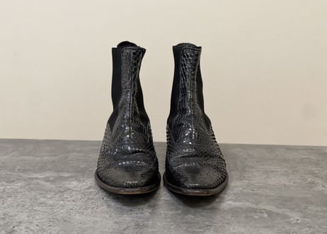 dolce&gabbana python leather boots