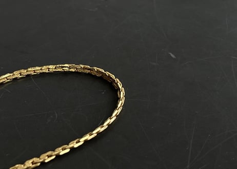 80-90s givenchy gold bracelet "Ａ"