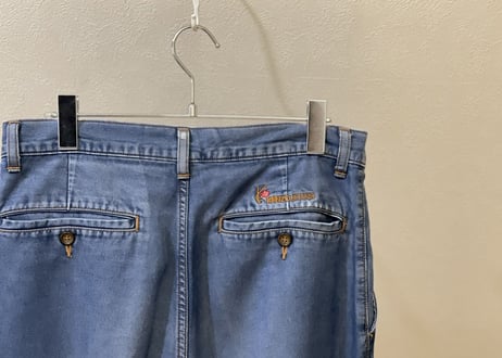 80s kenzo wide tack denim