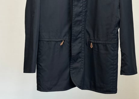 hermes leather zip coat