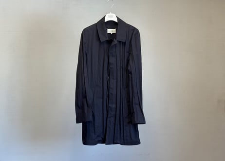 maison margiela pleats coat