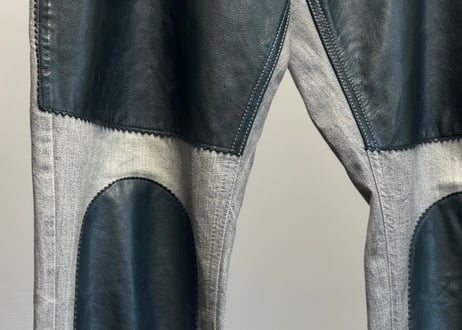 maison margiela "ここのえ期" leather 再構築 denim