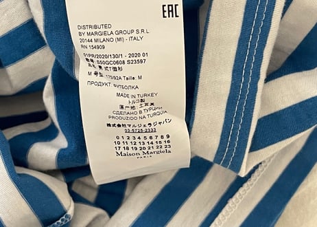 2020ss maison margiela border tops dead stock