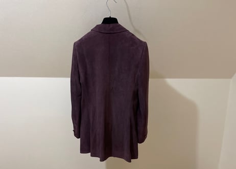 loewe leather jacket purple