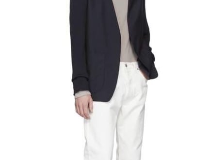 maison margiela 2020ss ”再構築” collar less jacket dead stock