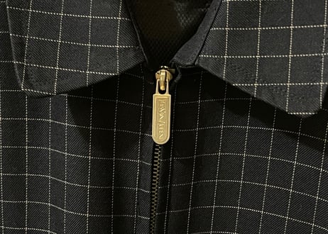 yves saint laurent blouson dark navy check