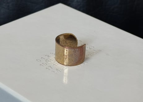 maison margiela antique finish ring #g