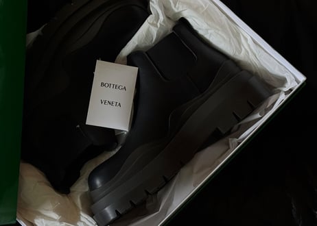 bottega veneta leather boots dead stock