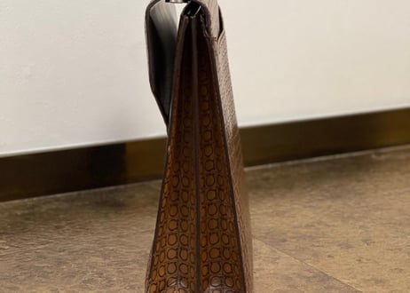 salvatore ferragamo  gancio leather bag