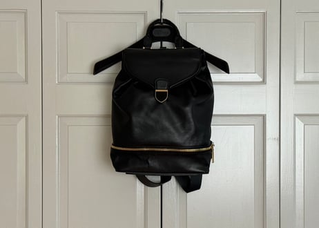 alexander mcqueen leather bag pack