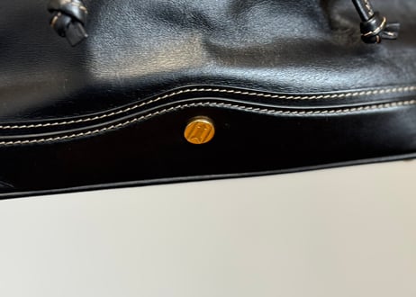 gold pfeil leather shoulder bag