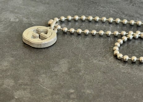 gucci interlocking G silver necklace