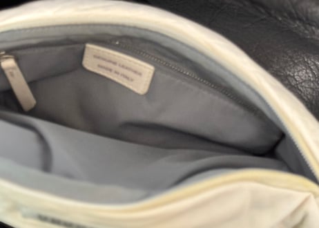 maison margiela glam slam leather shoulder bag