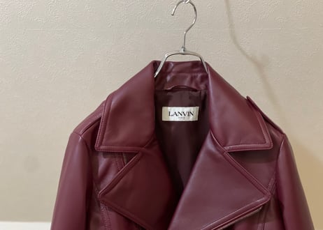 lanvin 2017aw leather jacket dead stock