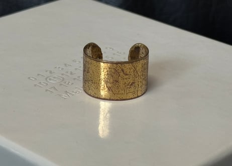maison margiela antique finish ring #f