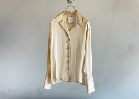 chanel silk pearl shirt
