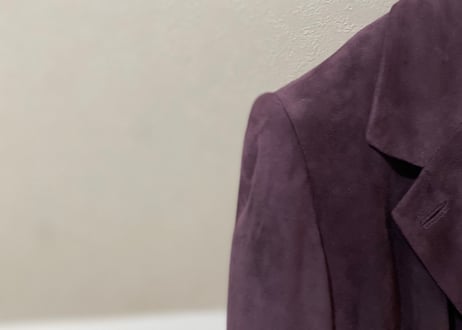 loewe leather jacket purple