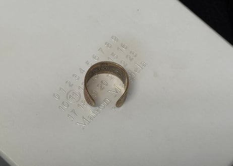 maison margiela antique finish ring #g