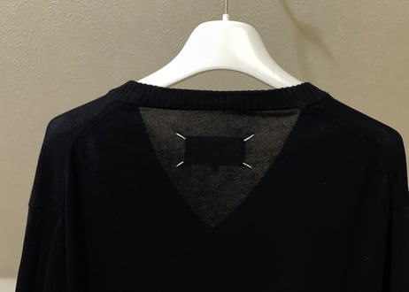maison margiela 2018ss over size elbow patch knit