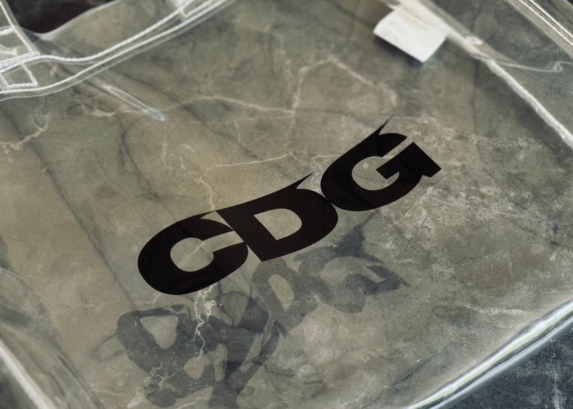 comme des garçons cdg clear bag | weekend tokyo