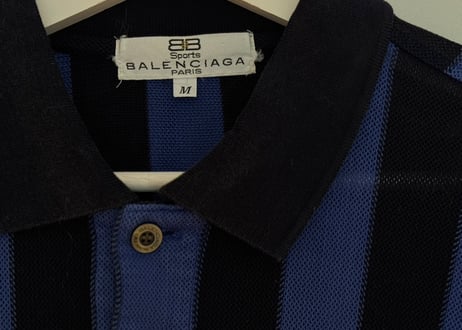 balenciaga stripe BB logo shirt