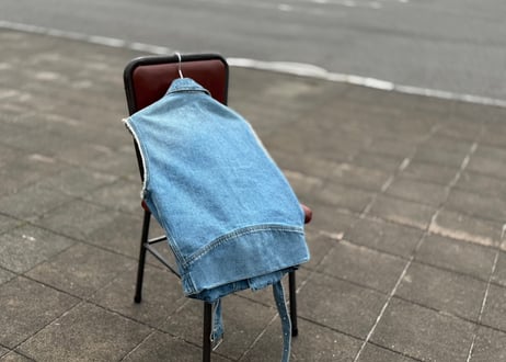 maison margiela sleeveless denim jacket