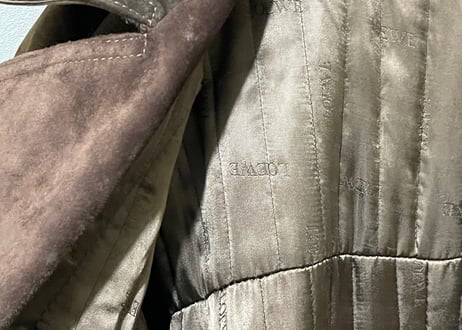 loewe leather coat