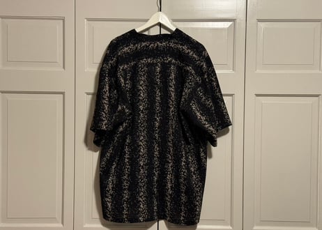 90s silk open collar shirt