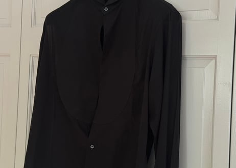 giorgio armani cufflinks black shirt
