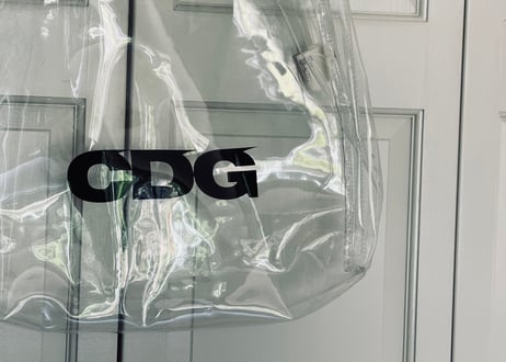 comme des garçons cdg clear bag