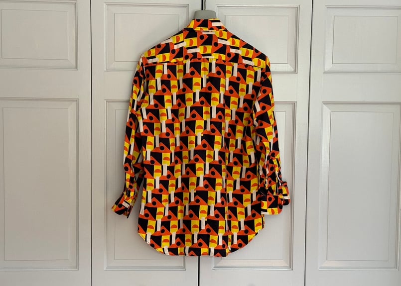 prada × holliday & brown silk shirt | weekend t