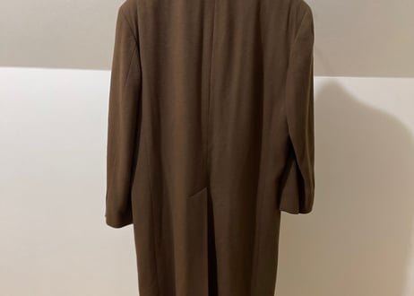 80s cashmere wool double chesterfield coat