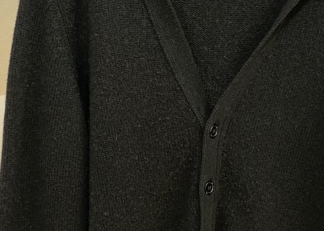 saint laurent paris 2015ss elbow patch cardigan