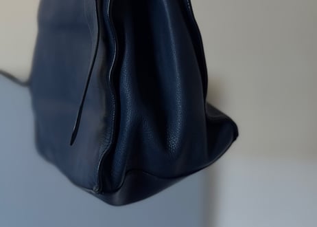 jilsander logo leather shoulder bag